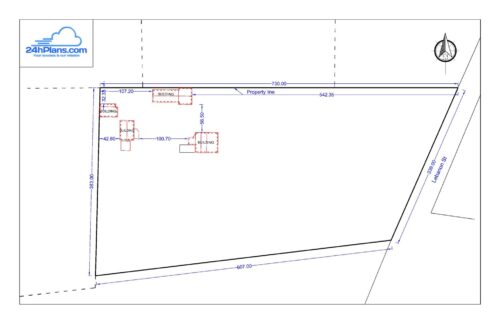 Simple Design — 24h Site Plans for Building Permits: Site Plan Drawing