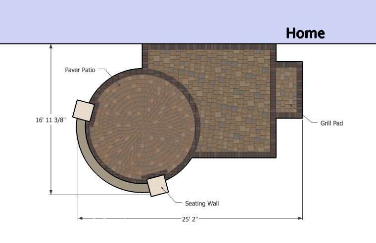 Brick patio plan