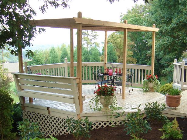 Pergola on deck