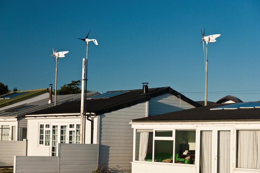 Residential wind power store
