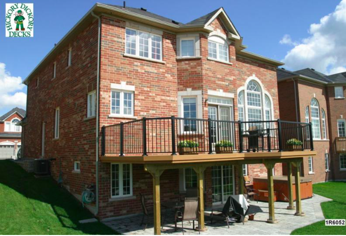 High single level deck