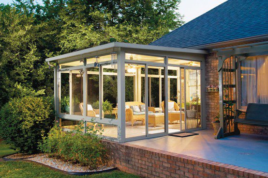 Small square sunroom