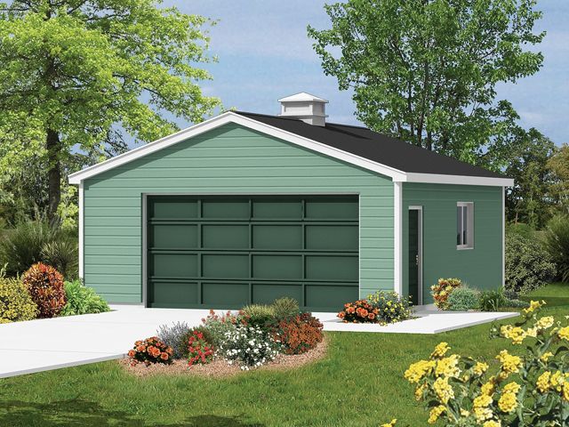 2-car garage with front entry 