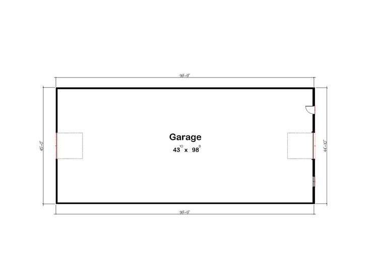 Drive-thru garage - plan