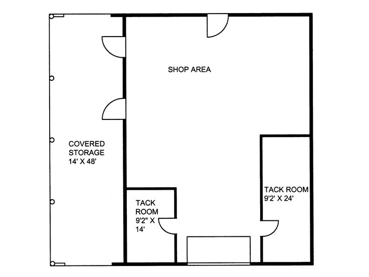 Garage with carport - plan