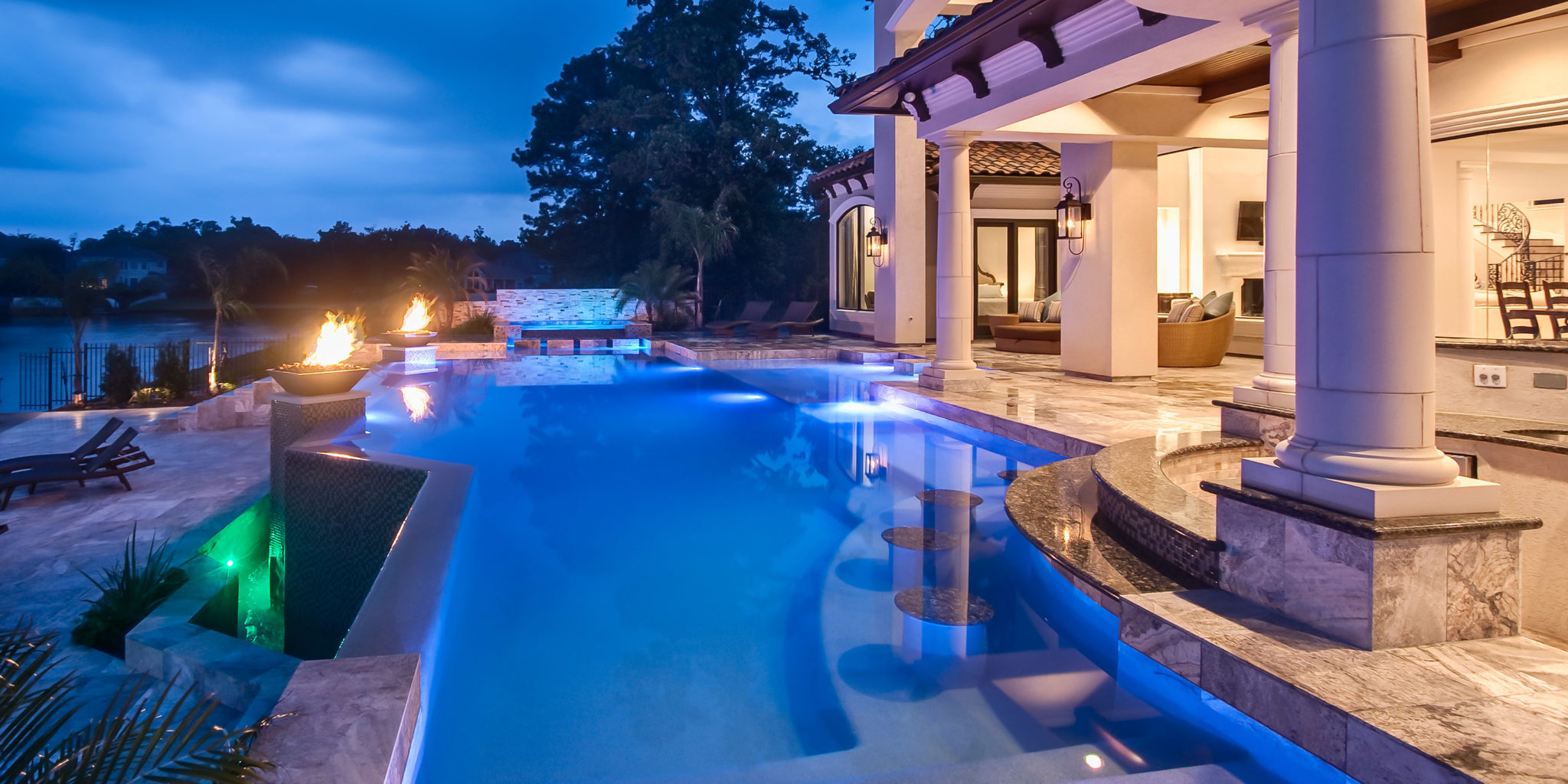 Luxury swimming pool