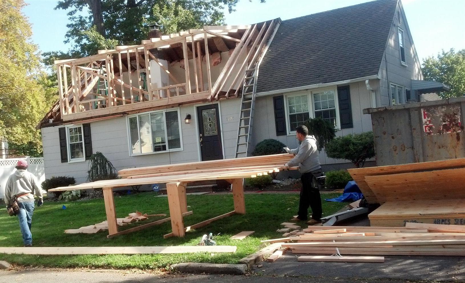 wall roof dormer construction